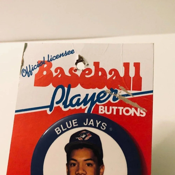 Vtg Roberto Alomar Baseball Player Button Toronto  Blue Jays - Picture 8 of 13